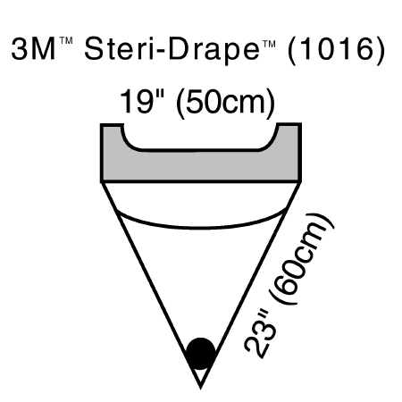 Drape Surgical Incise 3M™ Steri-Drape™ Irrigation Pouch 19 W X 23 L Inch Sterile (10/BX 4BX/CS) by Solventum Corporation  ID 1016